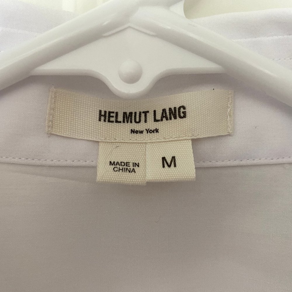 Vintage Helmut Lang Tailored White Cotton Shirt - Sz M